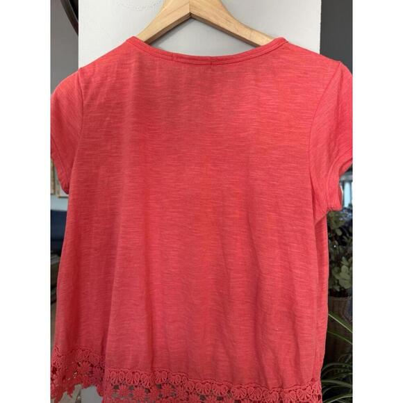 Swiftie showgirl Orange Rewind Top Med Crochet hem Boho - Picture 3 of 3